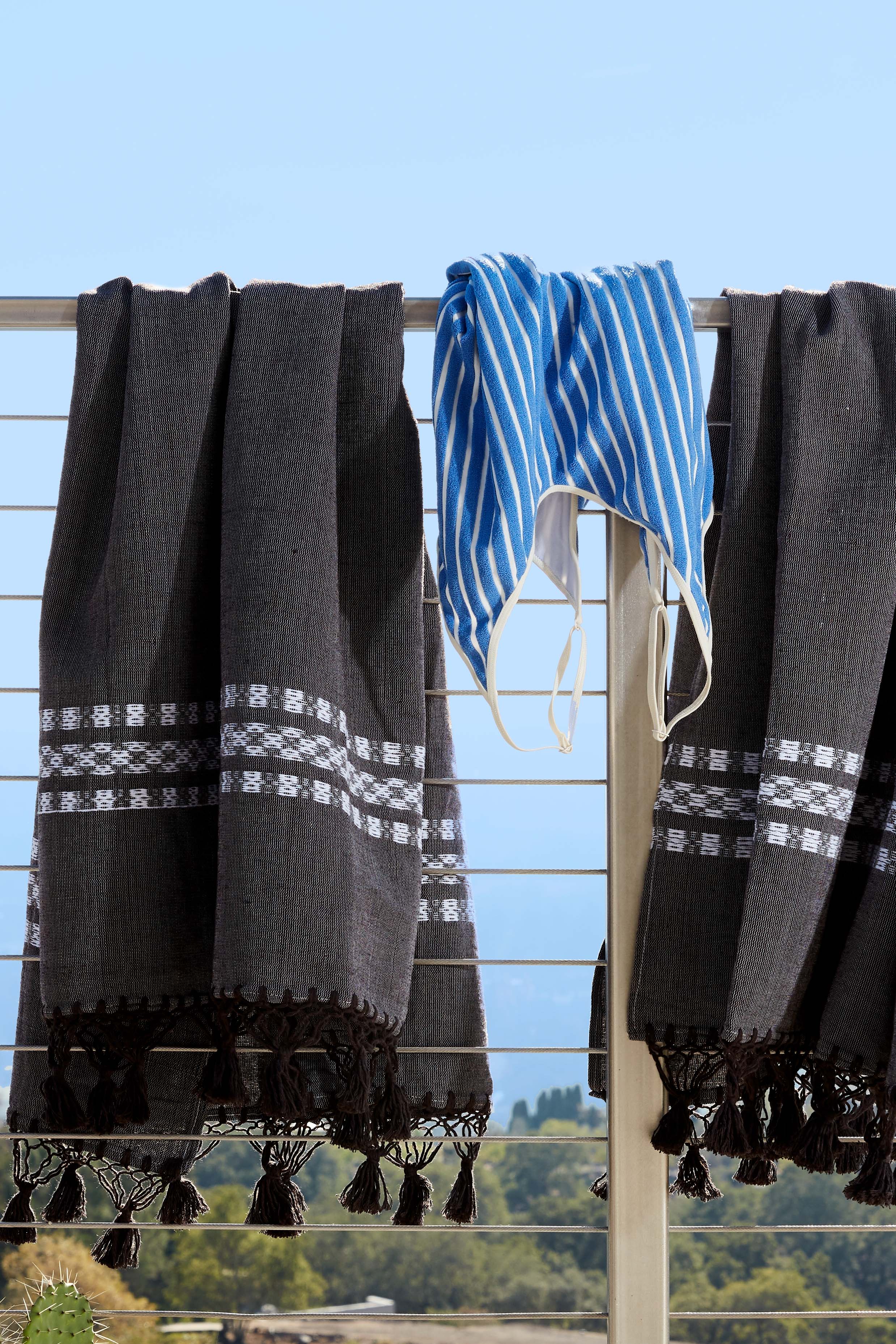 Ojo Stripe Cotton Bath Sheet Towel